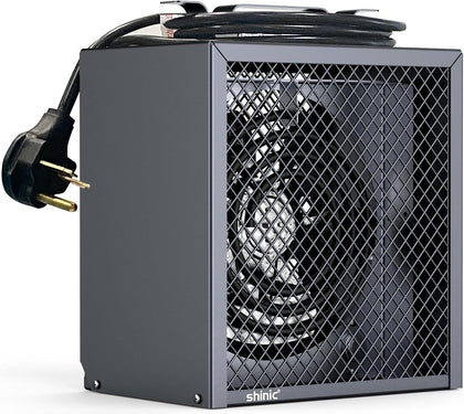 Electric Garage Heater 240V, 4,800-watt Fan-Forced Industrial Heater, With Thermostat Control, Carrying Handle, Heavy