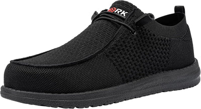 Slip On Steel Toe Shoes Men Loafers Work Safety Tennis Sneakers | Lightweight, Comfortable, Walking, Wide, Hands