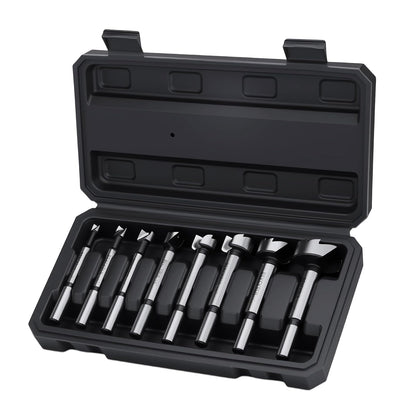 Forstner Bit Set 8Pcs - Forstner Drill Bit for Woodworking | Hinge Cutter for Hardwood, Plywood, Plastic