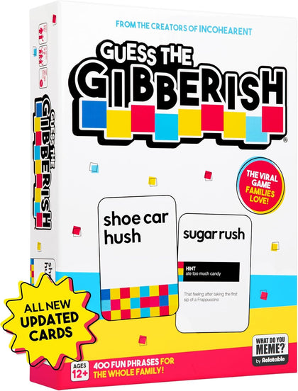 Guess The Gibberish Card Game for Families by Relatable, From The Creators of Incohereant, Fun Kids Games for Kids