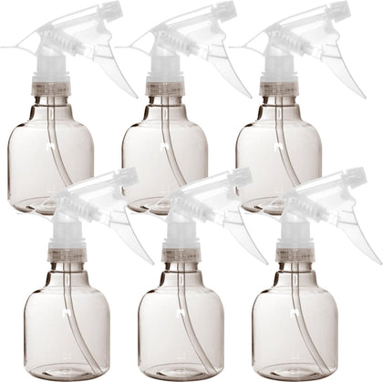 6 Pack 8 Ounce Empty Plastic Spray Bottles (Grey)