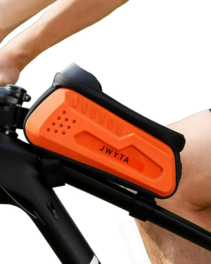 Bicycle Bag Front Beam Mount Hardshell & Versatile 2L Capacity Water-Resistant Sun-Shielded Shockproof