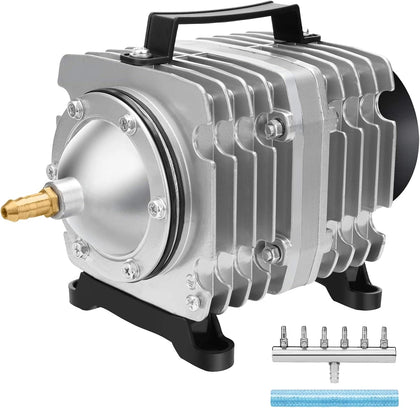 Aquarium Air Pump Commercial Air Pump with Aluminum Housing, 600/1000/1200/1750GPH Fish Tank Bubbler Pond Aerator for