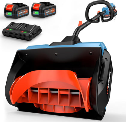 Cordless Snow Shovel, 40V | 13-Inch | 6-Inch | 8000mAh Snow Blower | 20FT Max Throw Distance, Plows 375lbs/Min, with