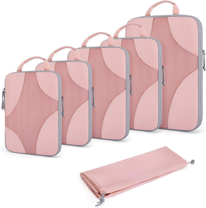 Compression Packing Cubes for Travel, 6 Set/14 Set Compressible Luggage Organizer for Cruise Ship, Lightweight Travel
