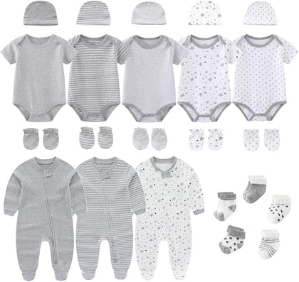 New Born Baby Clothes and Newborn Boy Girl Essentials Accessories Layette Set