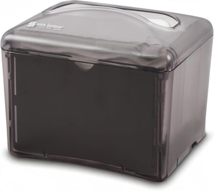 Venue Napkin Dispenser for Restaurant Tabletop, 200-250 Napkins, Mini Interfold, Black