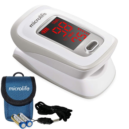 Series 200 Fingertip Pulse Oximeter, Blood Oxygen Saturation (SpO2) and Heart Rate Monitor, Includes Batteries