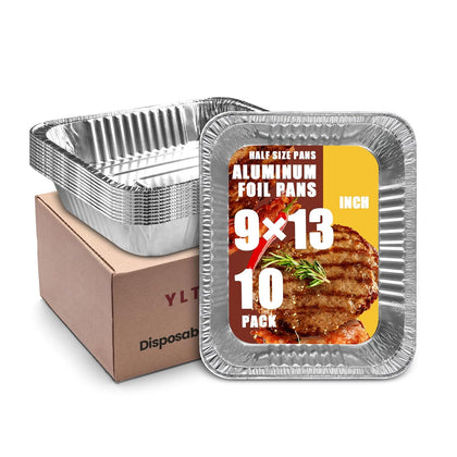 9x13 Disposable Aluminum Foil Pans 10 Pack