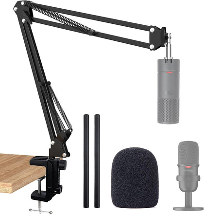 SoloCast 2 Mic Arm with Pop Filter Windscreen - Gaming Microphone Stand Compatible with SoloCast 2, Mic Stand with