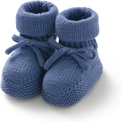 Newborn Baby Booties Cotton Knit Shoes