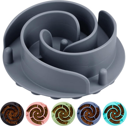 Slow Feeder Dog Bowls Insert, Bestalk Soft Silicone Slow Eating Feeder Insert with Suction Cups for Small, Medium and