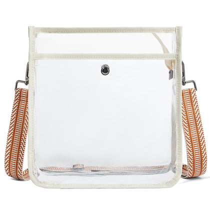 Clear Bag for Stadium Events 12x12x6, Clear Purses Stadium Bag Crossbody Purses for Concerts Football Games Travel