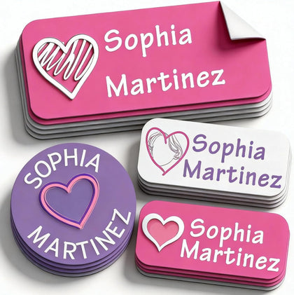 Personalized Cartoon Name tag Stickers for Kids Clothes Daycare Child Name Labels (135Labels) Waterproof & Sturdy