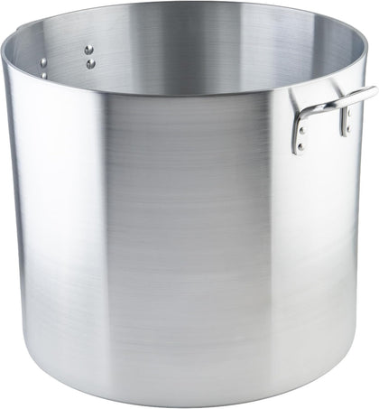 6.0mm Aluminum Stock Pot, 80-Quart | Heavy-duty, Riveted handles, NSF listed, Great for Stocks, Soups, Pasta and