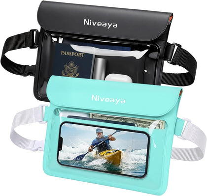 IPX8 Waterproof Fanny Pack, Waterproof Pouch Dry Belt Bag for Beach, Kayaking, Swimming, Boat Travel Cruise