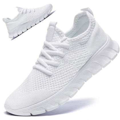 White Sneakers for Women Men Tennis Shoes Running White Women 8/ Men 6.5
