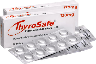 Potassium Iodide 130mg Tablets (KI Pills) - Iodine for Radiation Emergency Protection | Nuclear Fallout Survival Gear