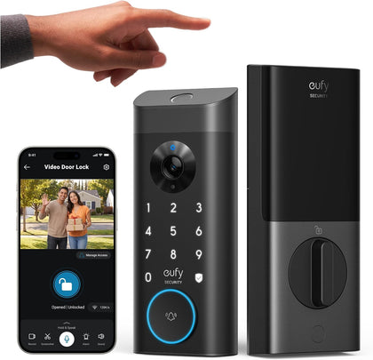 Video Smart Lock E330, Fingerprint Keyless Entry Door Lock