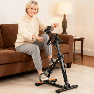 Pedal Exerciser for Seniors, Hand Arm Leg and Knee Therapy Peddler