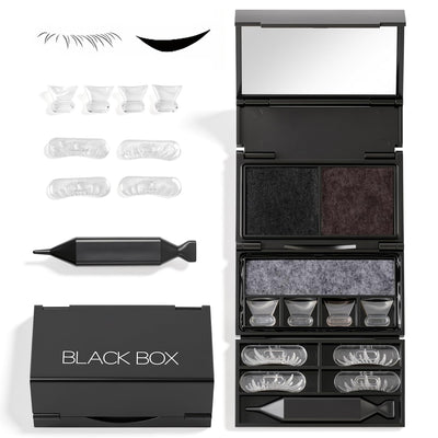 3-in-1 Eyelash & Eyeliner Stamp Kit, Eyelash Stamp Kit for Natural Lower Lashes & Wing Stamp, Waterproof Smudge-Proof