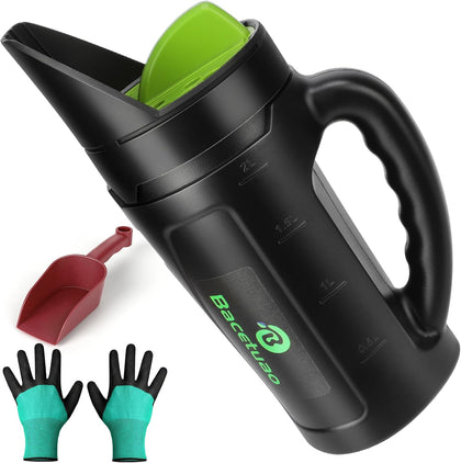 Hand Spreader Shaker, Multiple Adjustable Opening Sizes for All Purpose for Grass Seed, Fertilizer & Earth Food, Snow