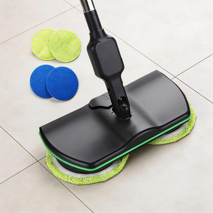 Rechargeable Scrubbing Mop,Cordless Electric Floor Buffer Polisher,Suitable for Hard Floors Laminate Wood Marble
