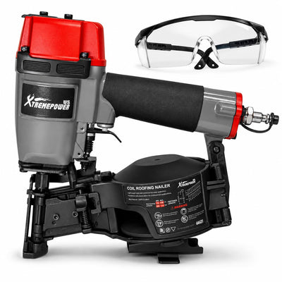 Coil Siding Roofing Nailer, Pneumatic Roofing Nails from 7/8" up to 1-3/4", 16 Degree Magazine Patio Roofing Nail Gun