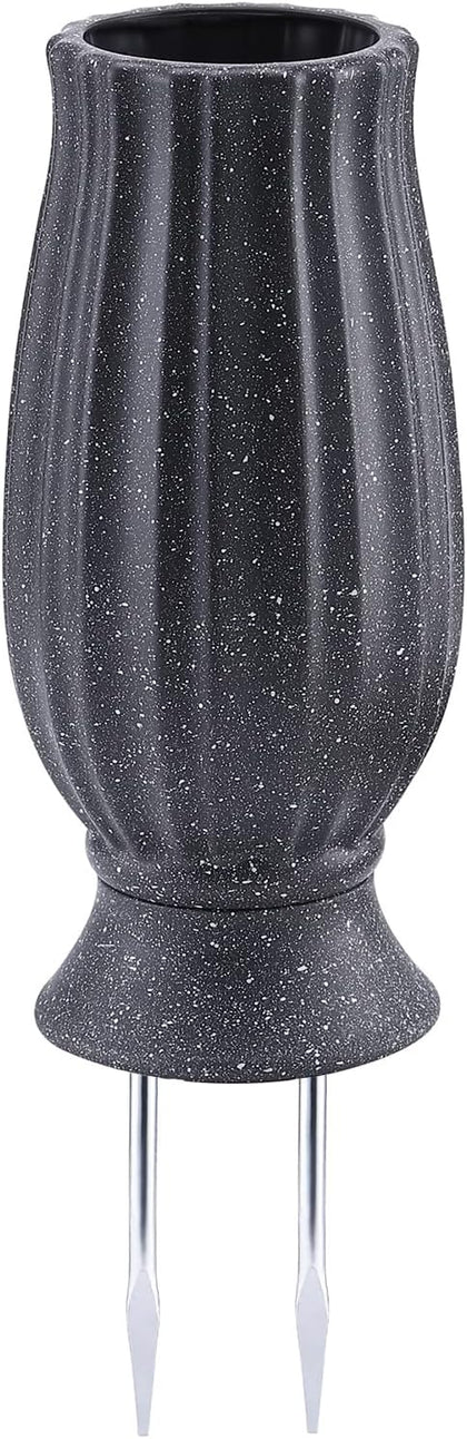 10” Cemetery Vases with Metal Spike for Artificial Flower Grave Decorations