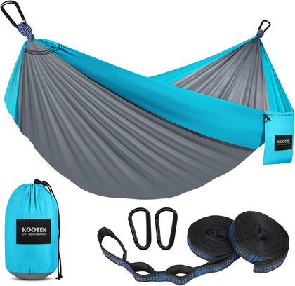 Camping Hammock, Portable Hammocks with Tree Straps & Attached Carry Bag, Camping Essentials Gear, Perfect for
