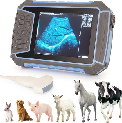 2025 Upgraded Veterinary Ultrasound Machine - with 3.5MHz Convex Probe, Pregnancy Portable Handheld Scanner B-Ultra