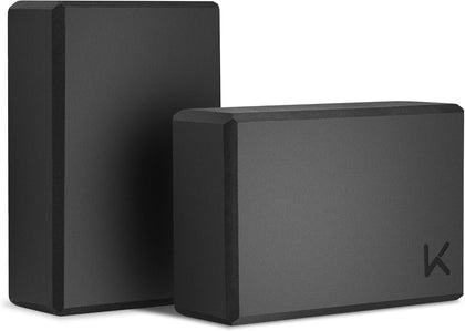 Yoga Block, High-Density EVA Foam 2 Pack Yoga Block with Non-Slip Textured Surface, Supportive, Lightweight - Ideal