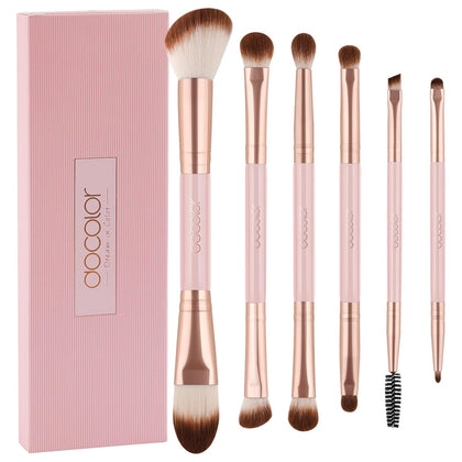6 Piece Dual-Sided Eyeshadow Brushes - 12 Functions in 1 Set