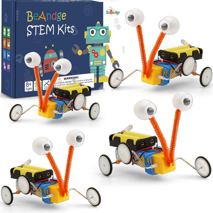 4 Set Bulk Craft Robot Kits for Kids, STEM Building Toys for ages 6-8 8-13 | STEM Robotics Science Kits for 1st 2nd