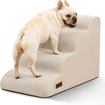 Dog Steps for Bed or Couch,4 Step Pet Stairs for Small Dogs & Cat