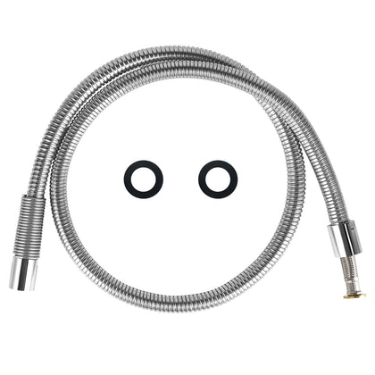 KWODE 60” Commercial Pre-rinse Sprayer Hose Replacement Parts for Pre Rinse Faucet, Flexible Stainless Steel Dish Spray Hose for Restaurant Industrial Kitchen Faucets