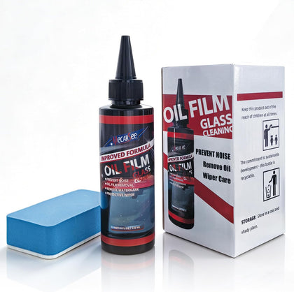 Oil Film Remover 4oz Streak Free Glass Cleaner, Car Truck SUV Window Spray | Windshield Anti-Fog Rain Repellent