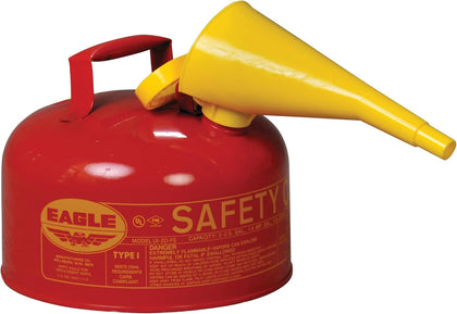 2 Gallon Type I Red Safety Gas Can for Gasoline