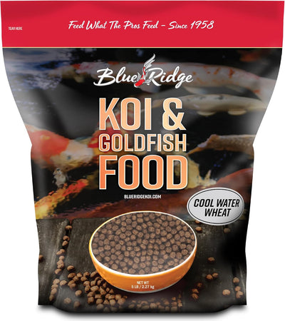 Blue Ridge Cool Water Wheat Koi Fish Food, 3/16" Pellets, 5 lb