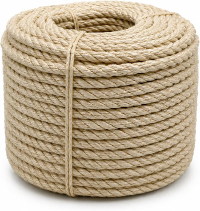 Sisal Rope for Cat Tree 6mm (1/4 Inch) x 50FT Replacement Twine