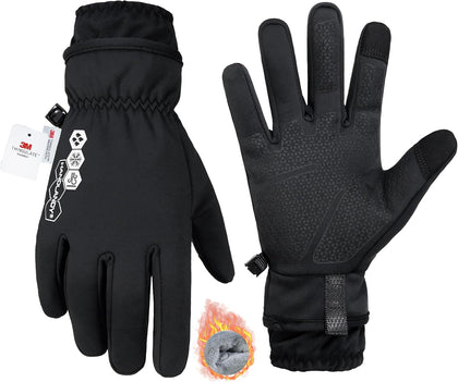 Winter Gloves for Men & Women, Insulated Waterproof for Cold Weather, Thermal Glove for Cycling, Ski, Riding