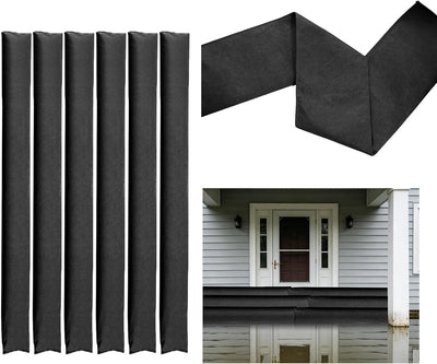 (5 PCS) 5 ft x 6.5 in Water Activated Flood barriers for Reusable Flood barriers Water Absorbing Flood barriers No