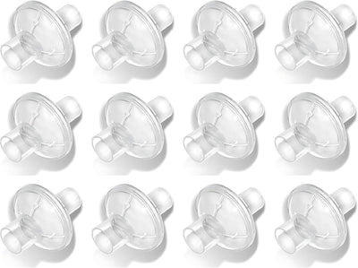 12-Pack Universal CPAP Inline Viral Filter for ResMed, Dreamstation CPAP BiPAP Machines Standard Tubing Outlet 22 mm