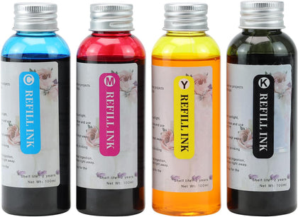 Ink Refill Kit 100ml/Bottle 4 Colors BK C Y M (100ml/Bottle)