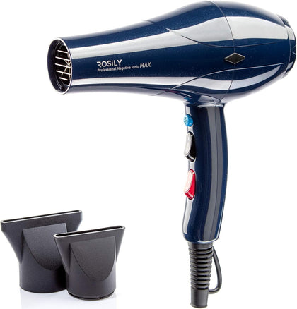 Professional 2200W Ionic Hair Dryer, Fast Drying Salon Blow Dryer | Come with Two Nozzle Attachments for Smooth Shine