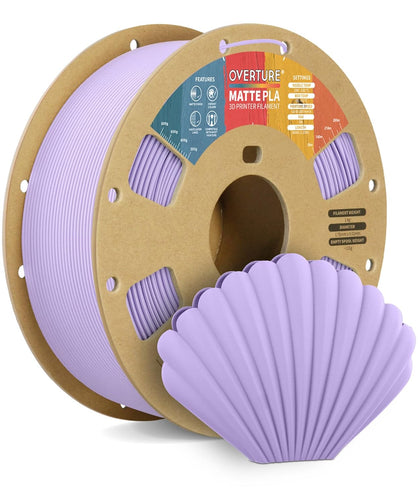 Matte PLA Filament 1.75mm, 1kg Matte Lilac | Low Warp & Smooth Finish, 1kg (2.2lbs) Dimensional Accuracy +/- 0.02mm
