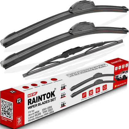 Windshield Wiper Blades Replacement for 1999-2004 Honda Odyssey / 1999-2003 Lexus RX300 Original Factory Quality