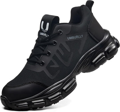 Steel Toe Shoes for Men Women, Comfortable Wide Non Slip Work Shoes