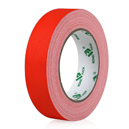Red Gaffer Tape, Matte Non-Reflective, 1inch x 30yds No Residue Hand Tear Self-Adhesive Gaffer Tape for Labeling