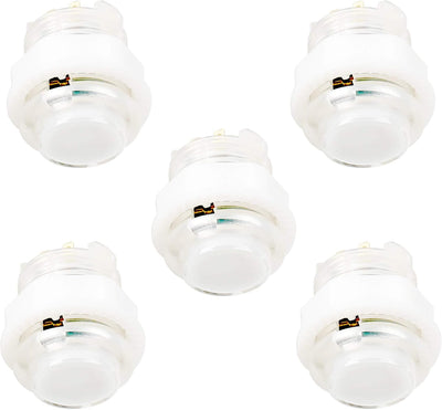 5X 24mm Full Color LED Illuminated Push Button Built-in Switch 5V Buttons for Classic Arcade Joystick Games Mame